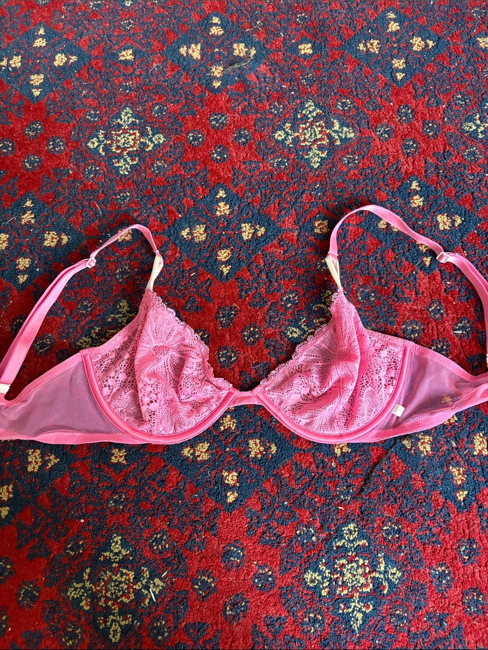 Victoria Secret Pink Lace Underwire Bra